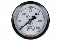 Манометр ЭКОМЕРА МД02-50мм 0..0,6МПа G1\4 Осевой