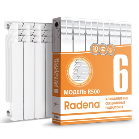 Радиатор алюм. RADENA 500/08 секций